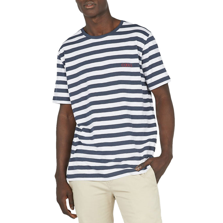 Barney Cools Olympic Embo T-Shirt Navy Stripe