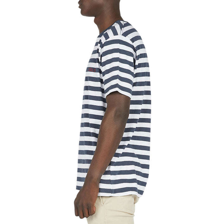 Barney Cools Olympic Embo T-Shirt Navy Stripe