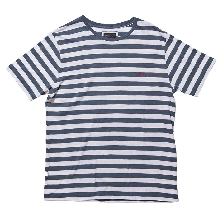 Barney Cools Olympic Embo T-Shirt Navy Stripe