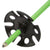 evo Send'r Ski Poles 2020 Matte Black/Matte Green Stripe Fade