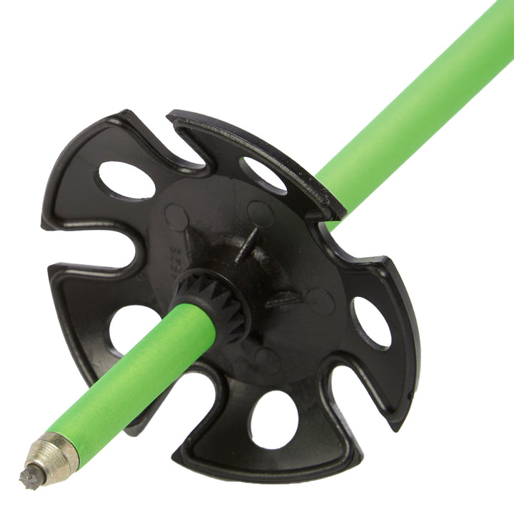 evo Send'r Ski Poles 2020 Matte Black/Matte Green Stripe Fade