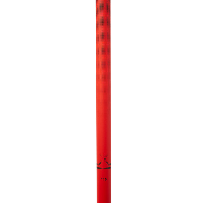 evo Double-E Ski Poles 2022 Matte Red/Matte Black Dot Fade