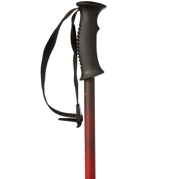 evo Double-E Ski Poles 2022 Matte Red/Matte Black Dot Fade