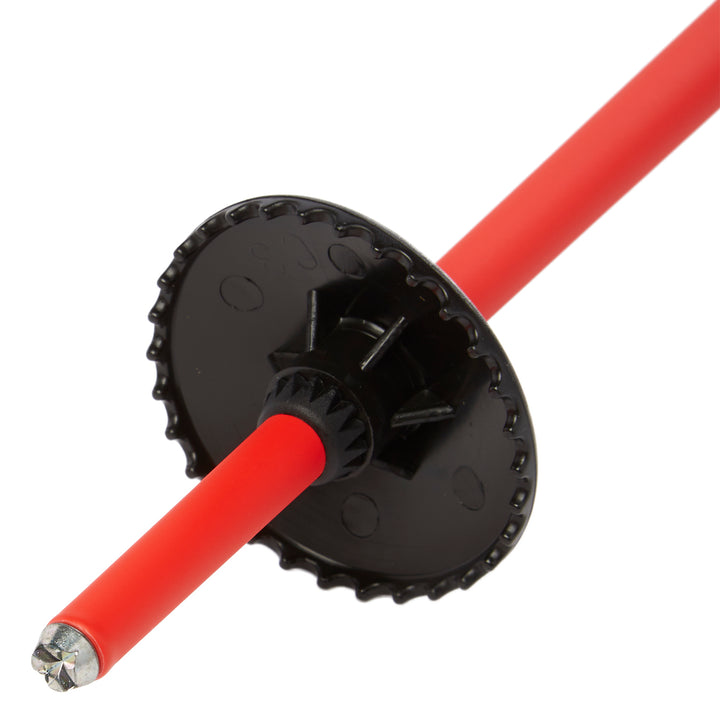 evo Double-E Ski Poles 2022 Matte Red/Matte Black Dot Fade