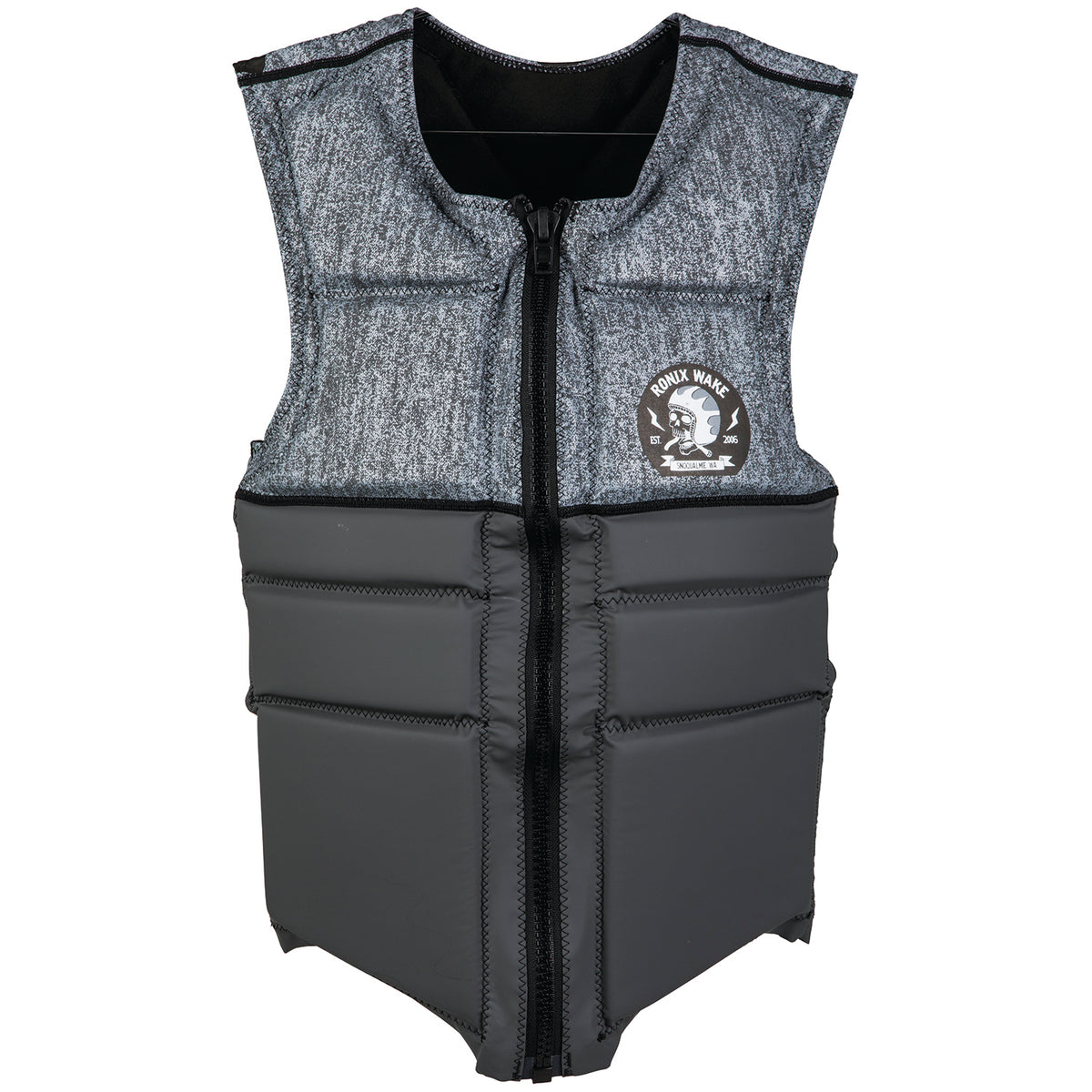 Ronix Parks Athletic Cut Impact Wakeboard Vest 2019 Charcoal Heather/Grey