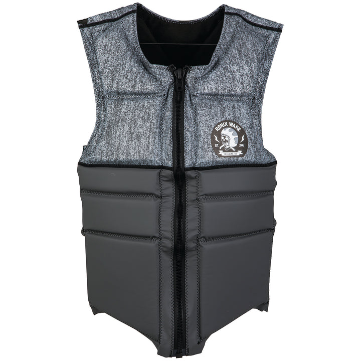 Ronix Parks Athletic Cut Impact Wakeboard Vest 2019 Charcoal Heather/Grey