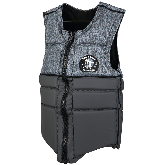 Ronix Parks Athletic Cut Impact Wakeboard Vest 2019 Charcoal Heather/Grey