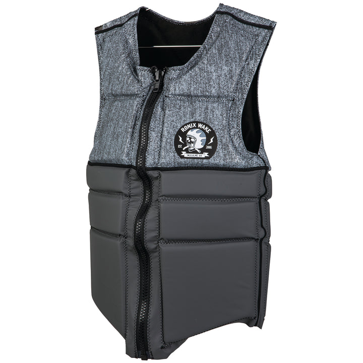 Ronix Parks Athletic Cut Impact Wakeboard Vest 2019 Charcoal Heather/Grey