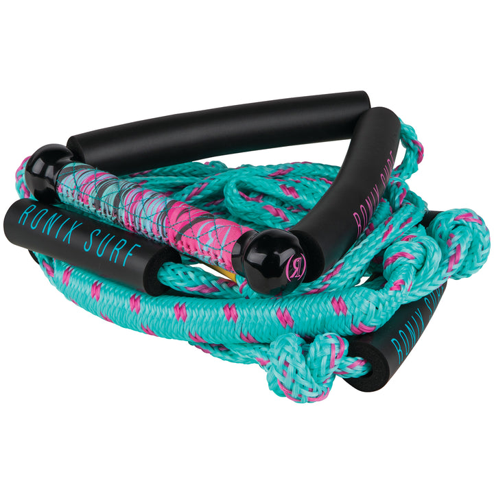 Ronix 10" Surf Handle + 25 ft Bungee Surf Rope - Women's 2023 Pink
