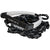Ronix 10'' Handle + 25 ft Bungee Surf Rope Black/White