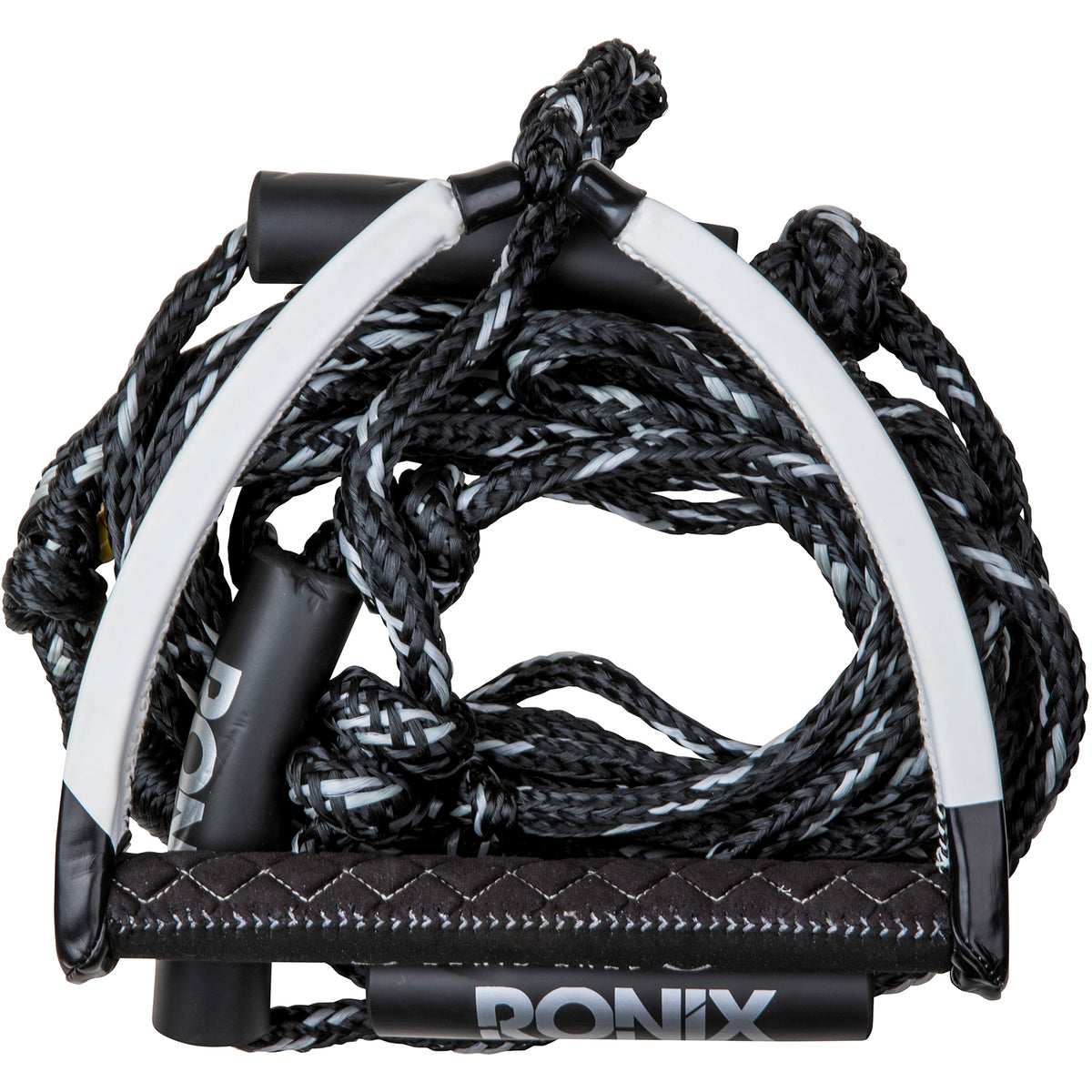Ronix 10'' Handle + 25 ft Bungee Surf Rope Black/White