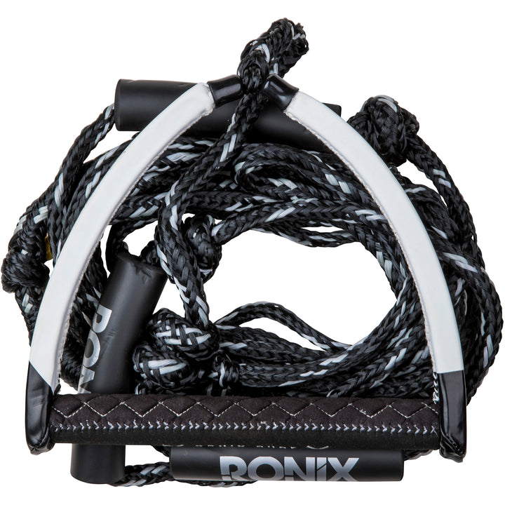 Ronix 10'' Handle + 25 ft Bungee Surf Rope Black/White