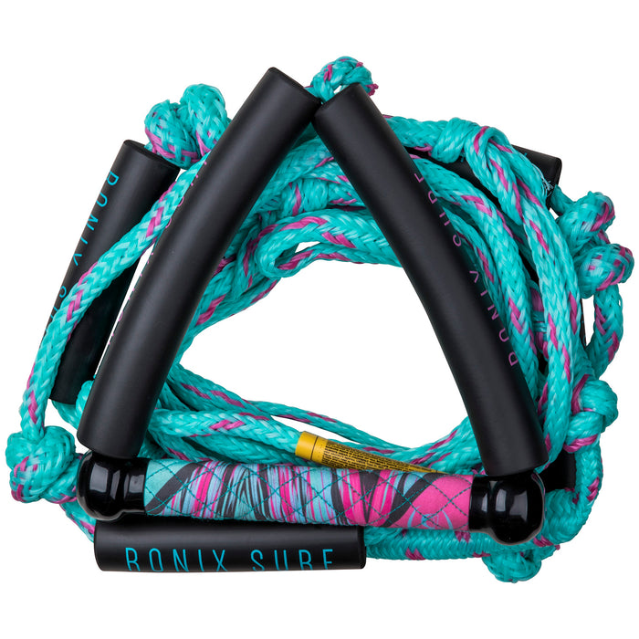 Ronix 10" Surf Handle + 25 ft Bungee Surf Rope - Women's 2023 Pink
