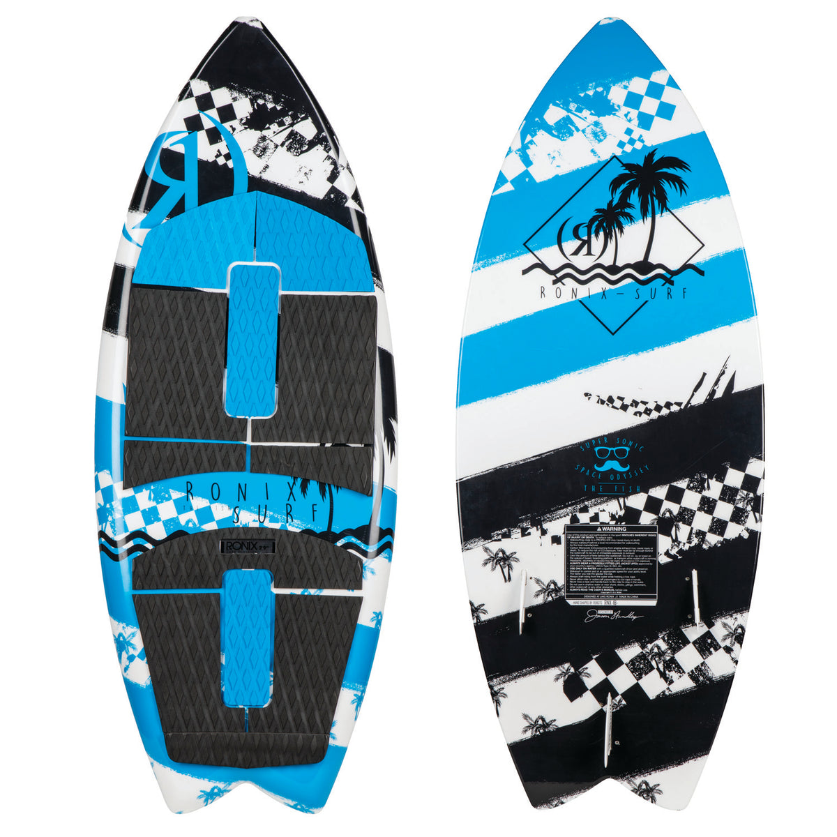 Ronix Super Sonic Space Odyssey Fish Wakesurf Board - Big Kids' 2019