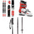 Rossignol Star Wars Skis + Kid-X 4 Bindings - Kids' + Roces Idea Adjustable Alpine Ski Boots (19-22) - Kids' + evo Lil Send'r Adjustable Ski Poles - Little Kids'