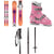 K2 Missconduct Jr Skis + Marker 4.5 FDT Bindings - Little Girls' + Roces Idea Adjustable Alpine Ski Boots (19-22) - Kids' + evo Lil Send'r Adjustable Ski Poles - Little Kids'