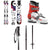 Rossignol Star Wars Skis + Kid-X4 Bindings - Kids' + Roces Idea Adjustable Alpine Ski Boots (19-22) - Kids' + evo Lil Send'r Adjustable Ski Poles - Little Kids'