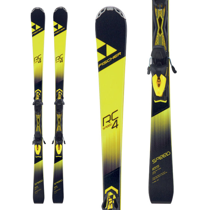 Fischer RC4 Speed Allride Skis + Z11 Powerrail Bindings - Boys' 2018