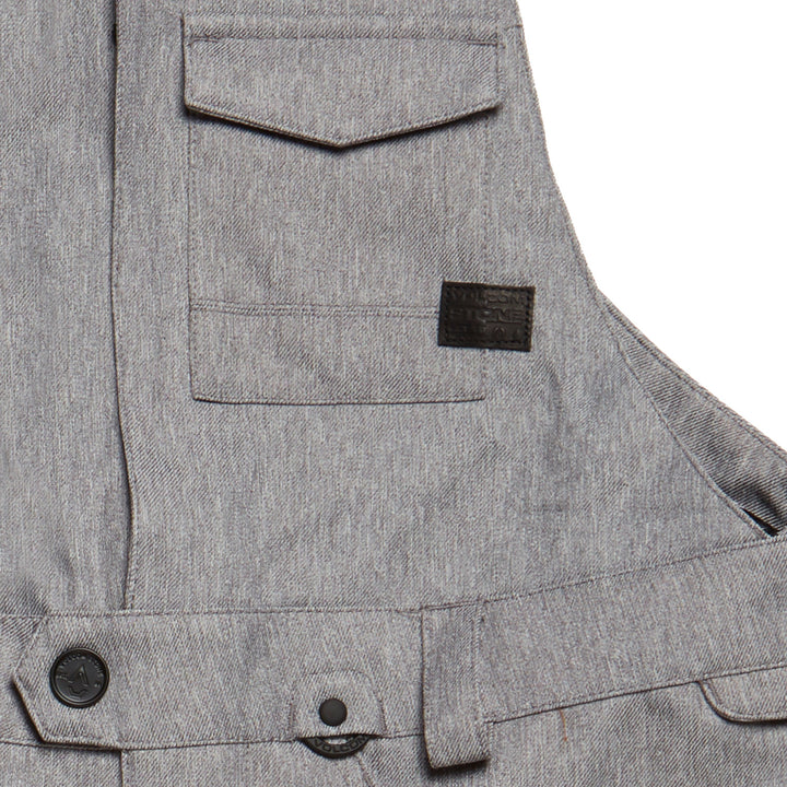 Volcom x evo Swift Bib Overalls - Women's Heather Grey