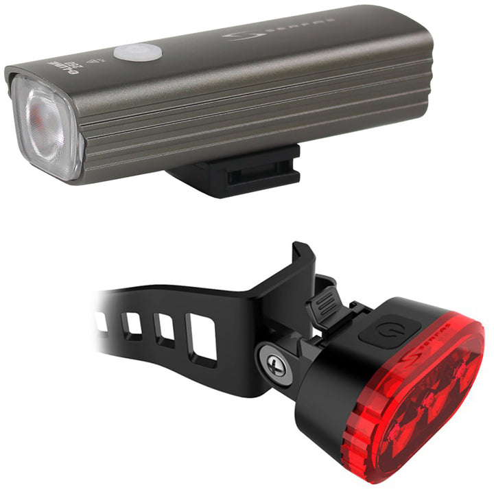 Serfas ESC-250 E-Lume Combo Bike Light Set Aluminum/Black