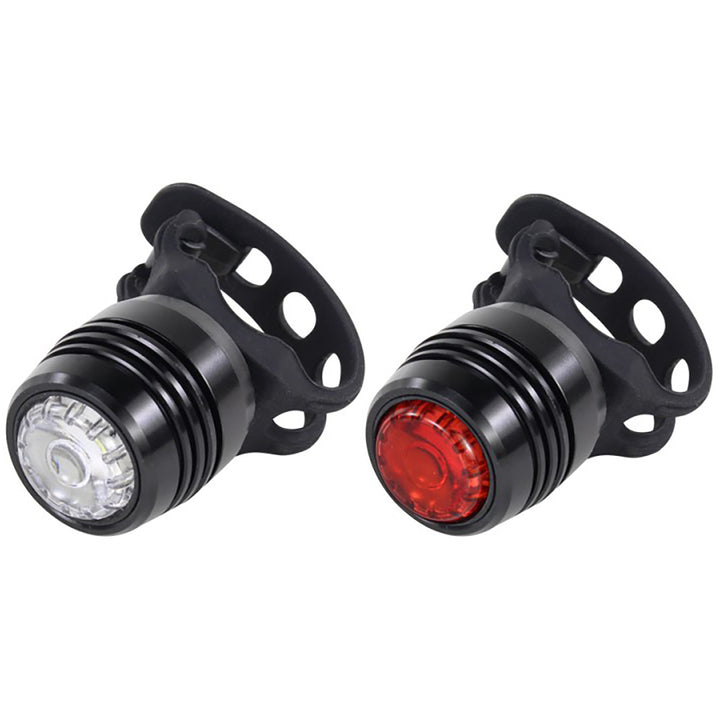 Serfas Apollo Combo USB Bike Light Set Black