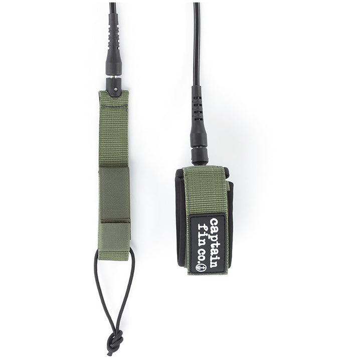 Captain Fin Shred Cord 7' Standard Leash Army