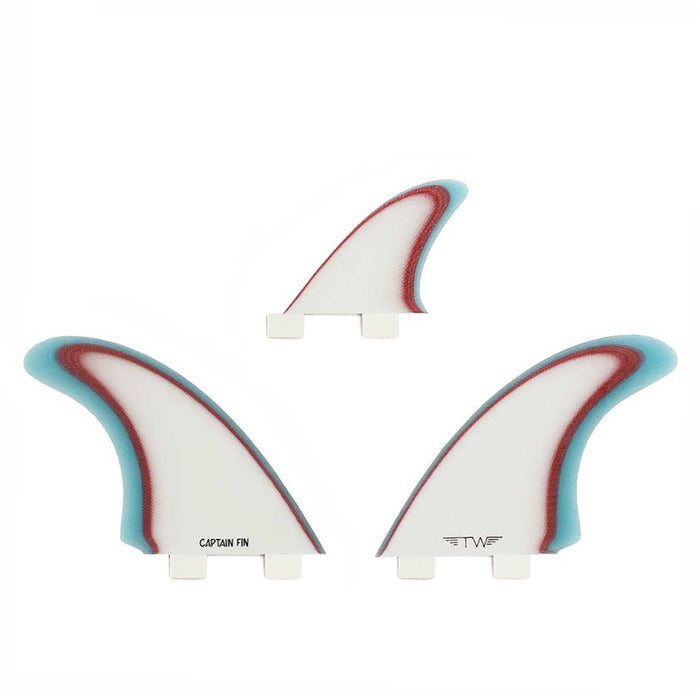 Captain Fin Tyler Warren Twin ESP Twin Tab Fin Set Blue