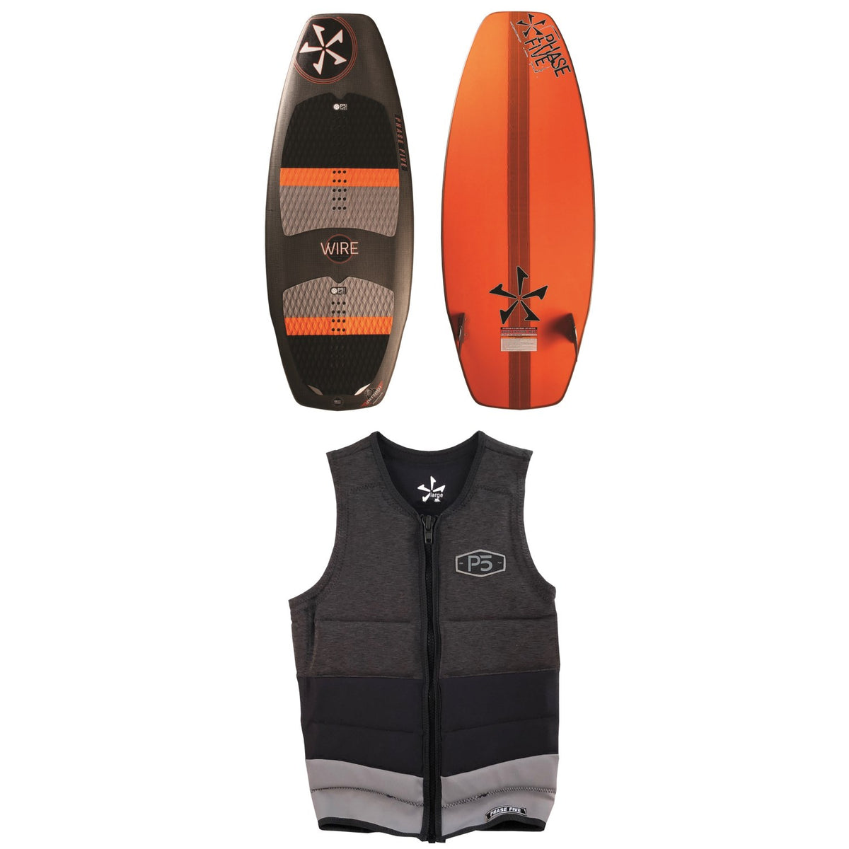 Phase Five Wire Wakesurfer + Phase Five Pro Wake Vest 2018
