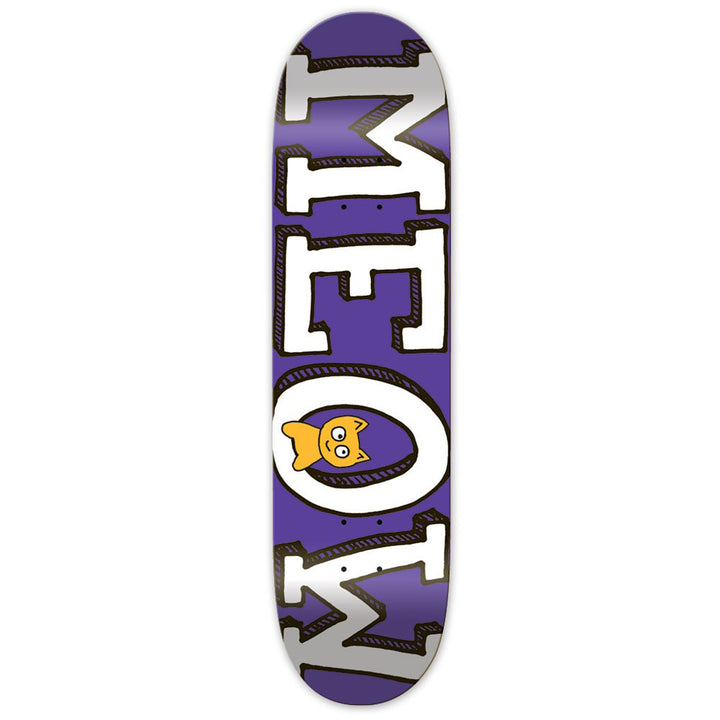 Meow Logo Purple 8.0 Skateboard Deck