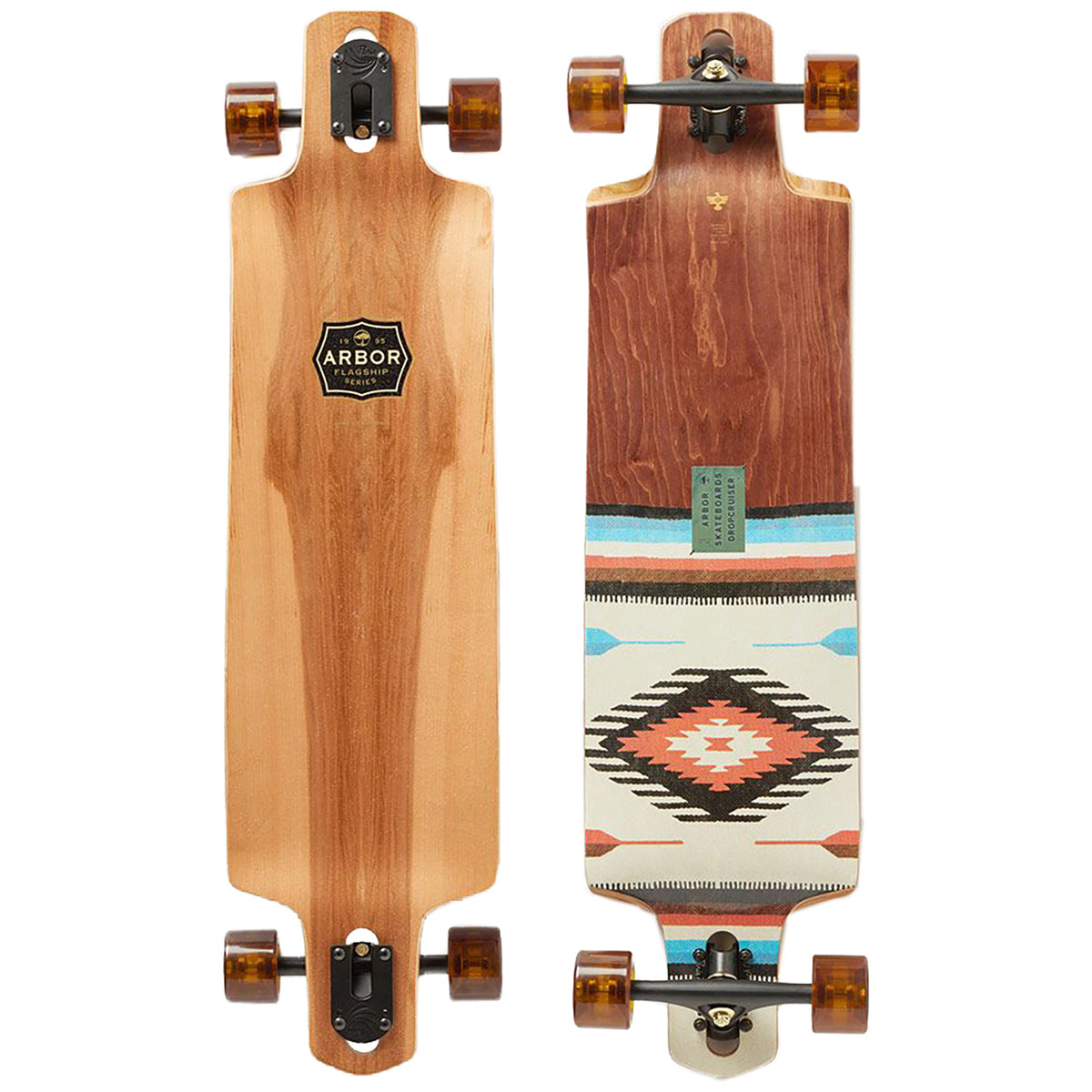 Arbor Dropcruiser Flagship Longboard Complete Red Gum