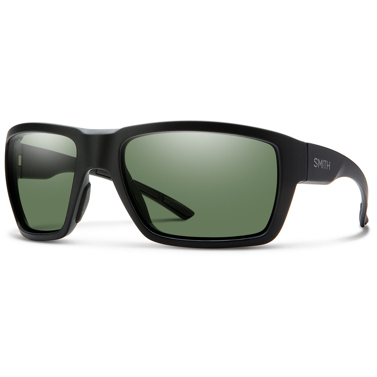 Smith Highwater Sunglasses Matte Black/ChromaPop Polarized Grey Green