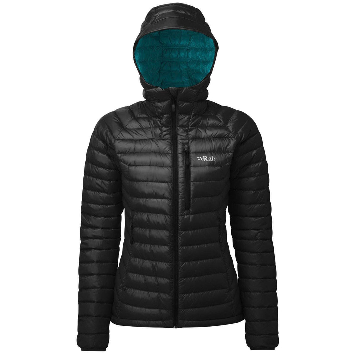 Rab® Microlight Alpine Jacket - Women's Black/Seaglass
