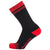 Showers Pass Crosspoint Waterproof Crew Socks Black/Chili Pepper