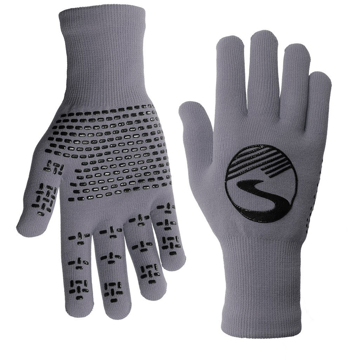 Showers Pass Crosspoint Waterproof Knit Wool Gloves Grey