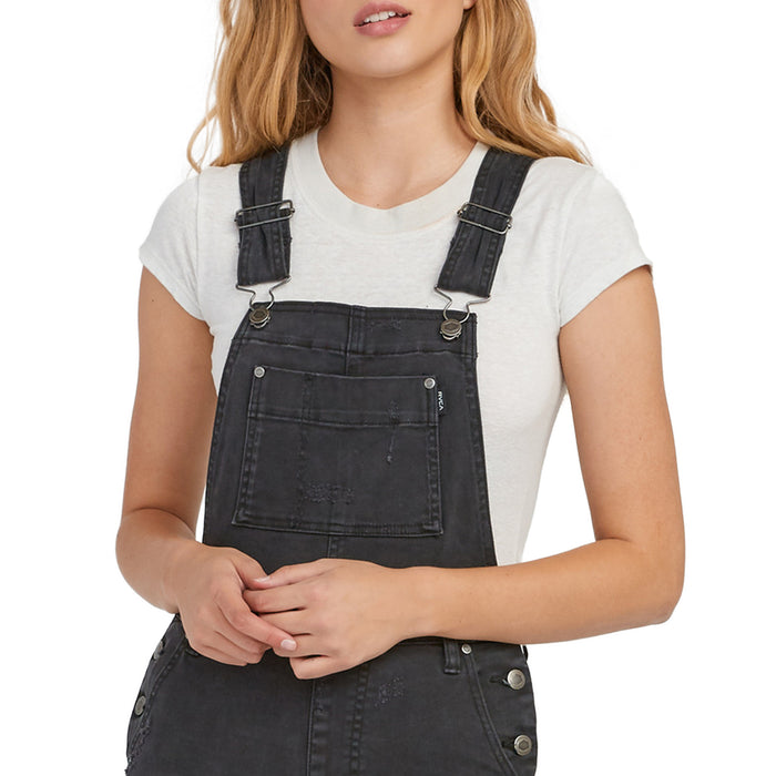 RVCA Foss Overalls - Women's Washed Black