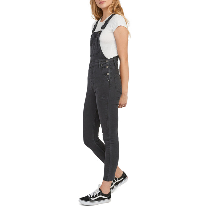 RVCA Foss Overalls - Women's Washed Black