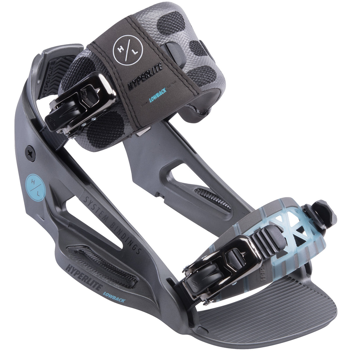 Hyperlite System Lowback Wakeboard Bindings 2019 Graphite
