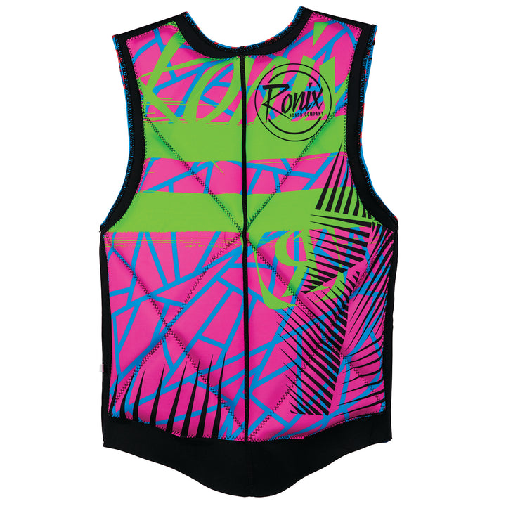 Ronix Party Athletic Cut Reversible Impact Wakeboard Vest 2019 Pink/Blue/Red
