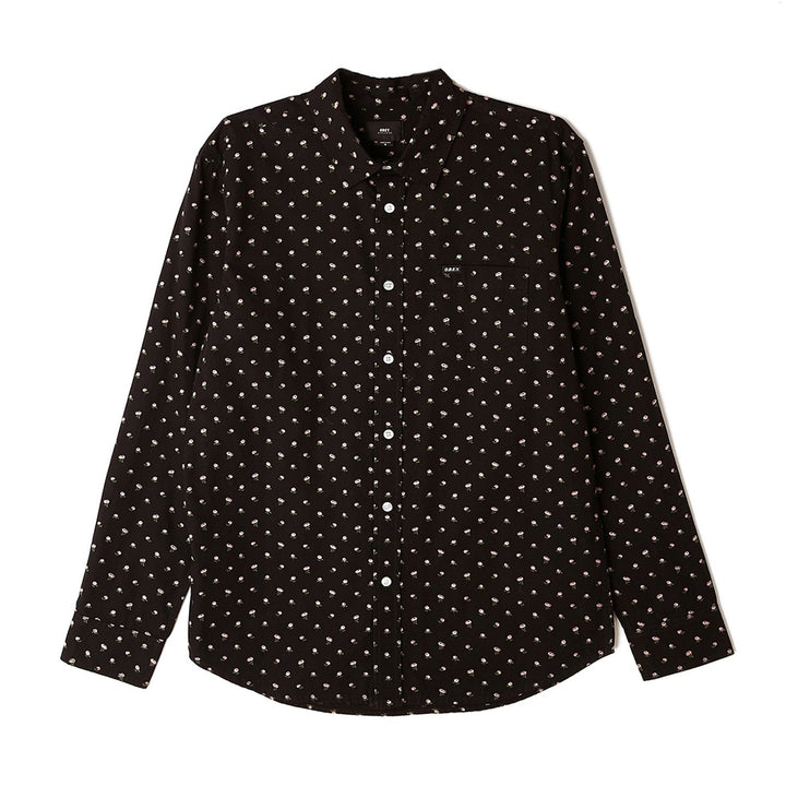 Obey Clothing Darcey Long-Sleeve Shirt Black Multi