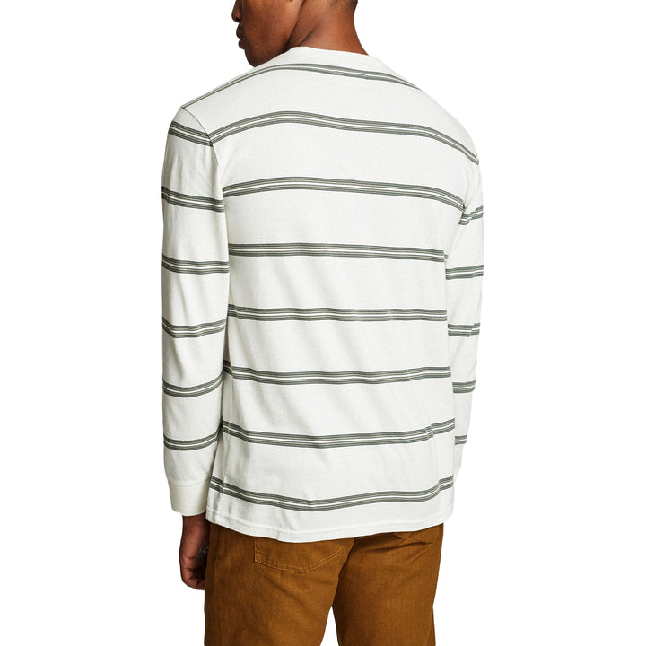 Brixton Hilt Washed Long-Sleeve Pocket T-Shirt Off-White/Pine