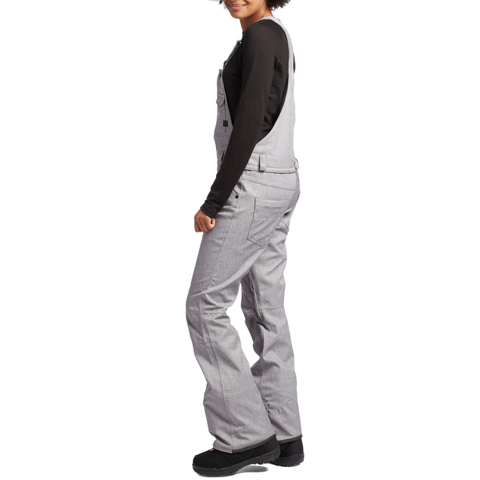 Volcom x evo Swift Bib Overalls - Women's Heather Grey