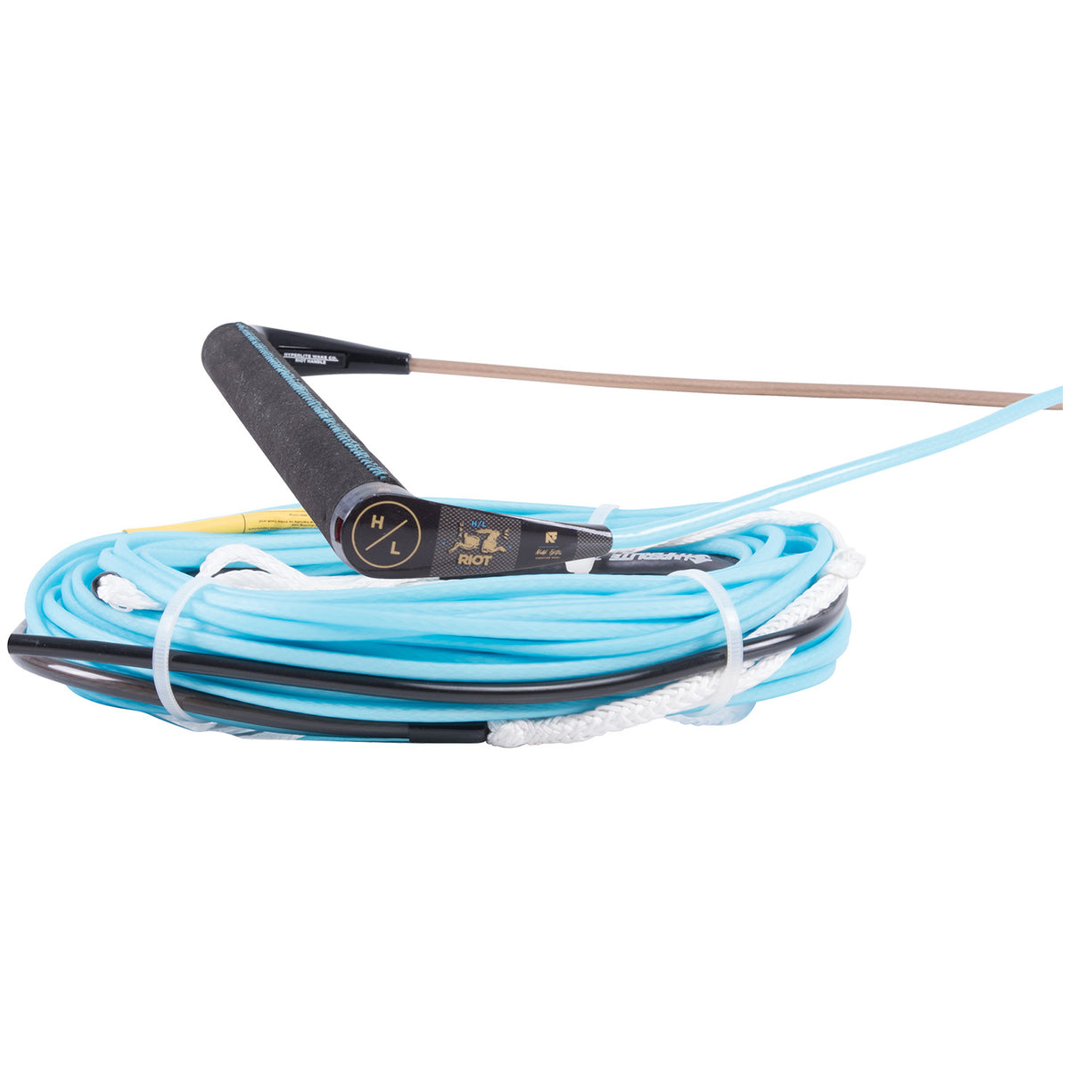 Hyperlite Riot Pro Wakeboard Handle + Adjustable Flat Line Sky Blue