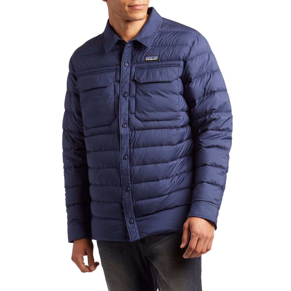 Patagonia Silent Down Shirt Classic Navy