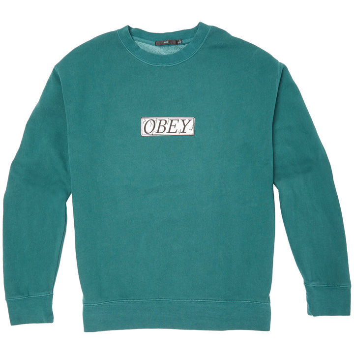 Obey Clothing Philosophy Crewneck Sweatshirt Dusty Pine