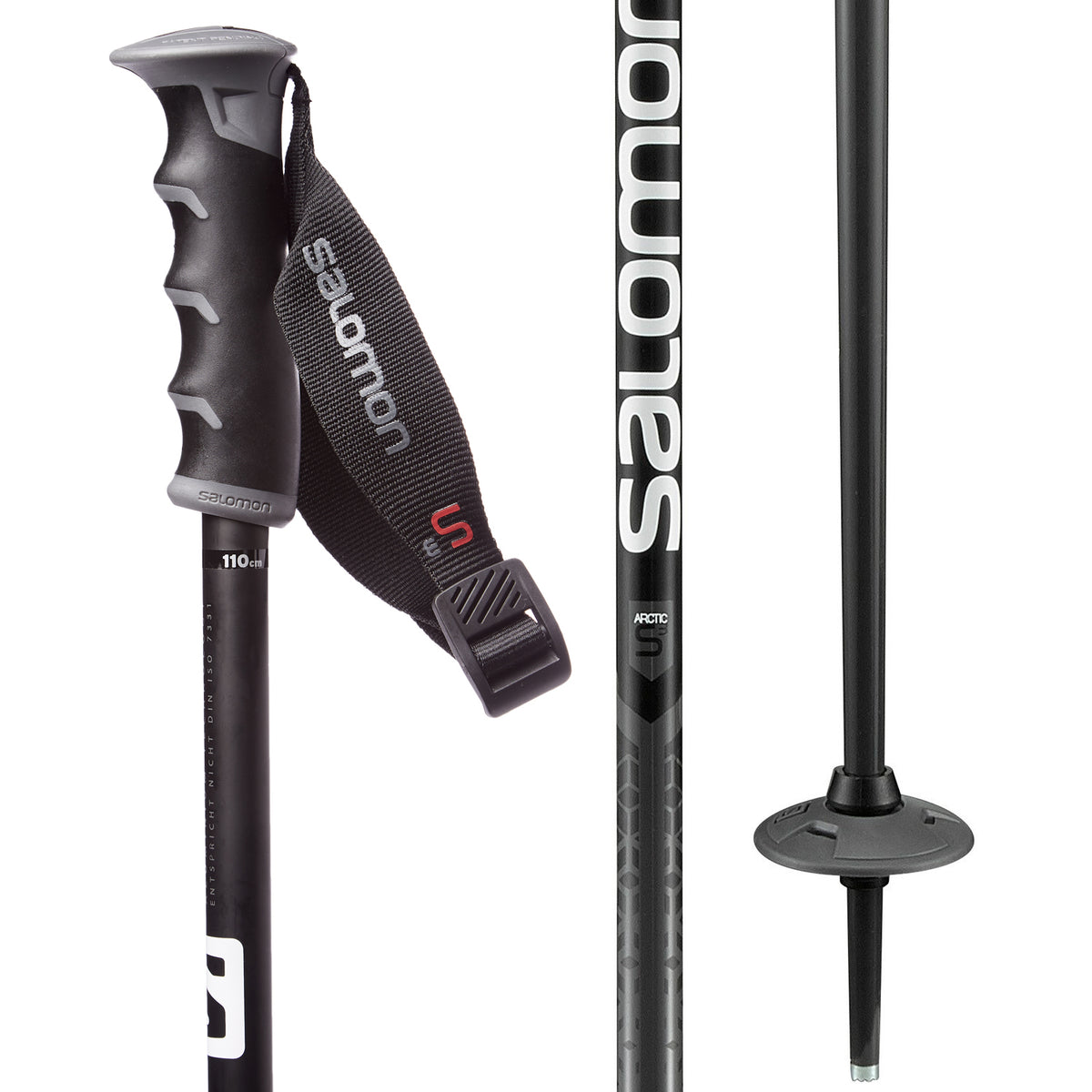 Salomon Arctic S3 Ski Poles 2019 Black/Grey