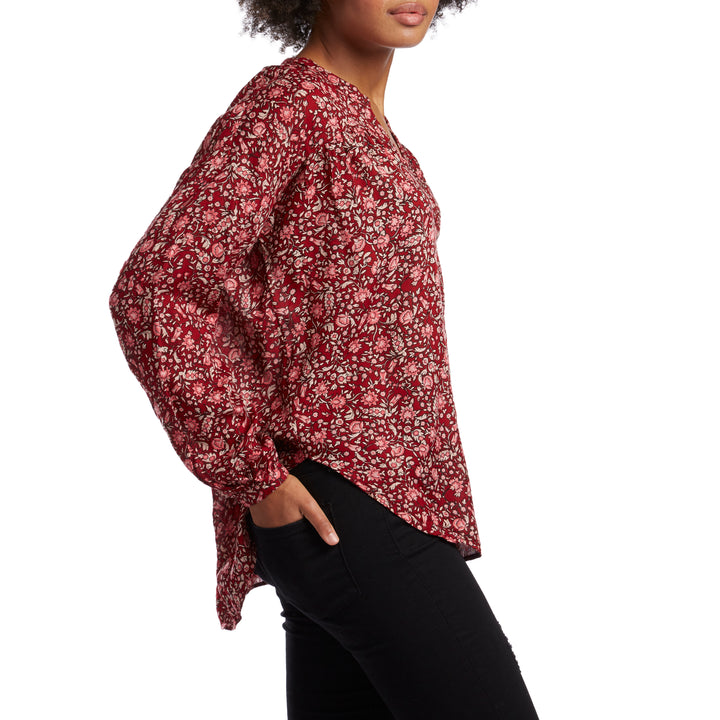 Amuse Society Mallorca Woven Shirt - Women's Crimson