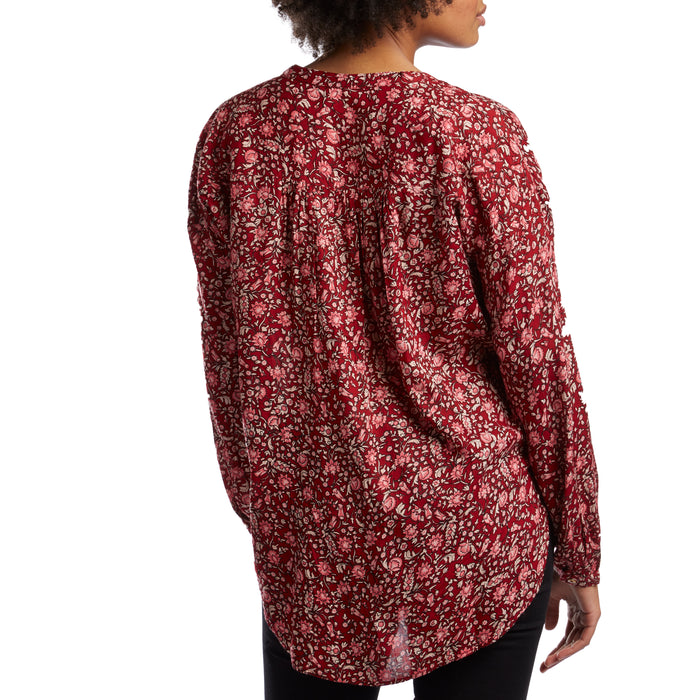 Amuse Society Mallorca Woven Shirt - Women's Crimson