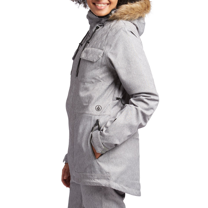 Volcom x evo Shadow Insulated Jacket - Women's Heather Grey