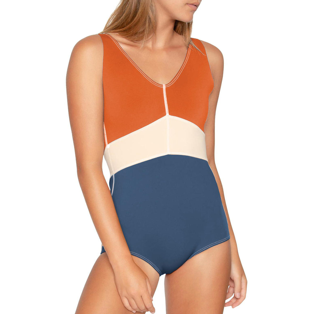 Seea Saili One-Piece Swimsuit - Women's Brick