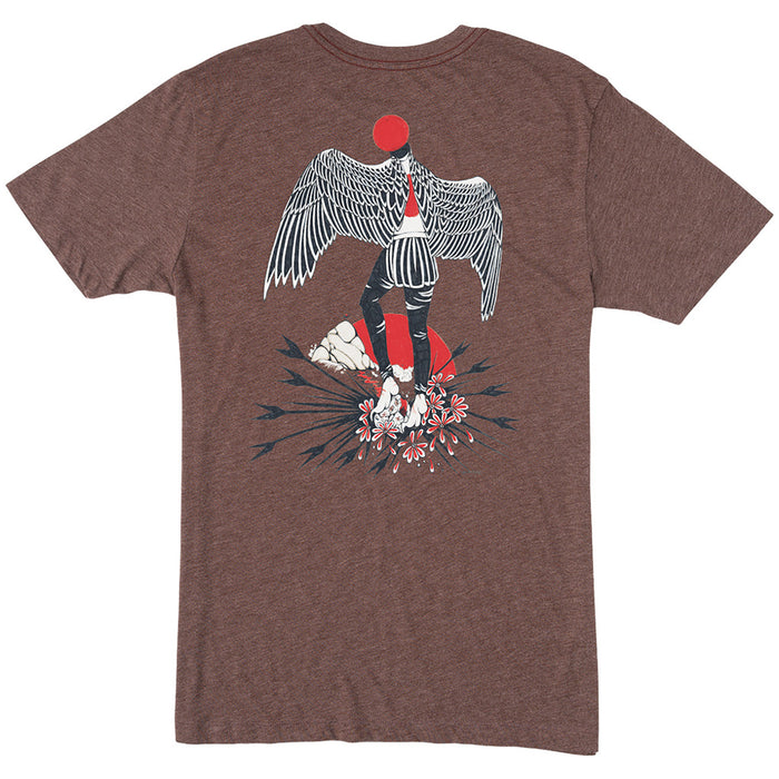 RVCA Matus Wings T-Shirt Bordeaux